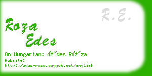 roza edes business card
